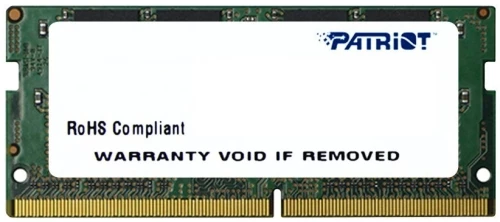 Patriot Memory Signature SO-DIMM DDR4 1x4Gb 2400 МГц CL17 512M x 8-bit