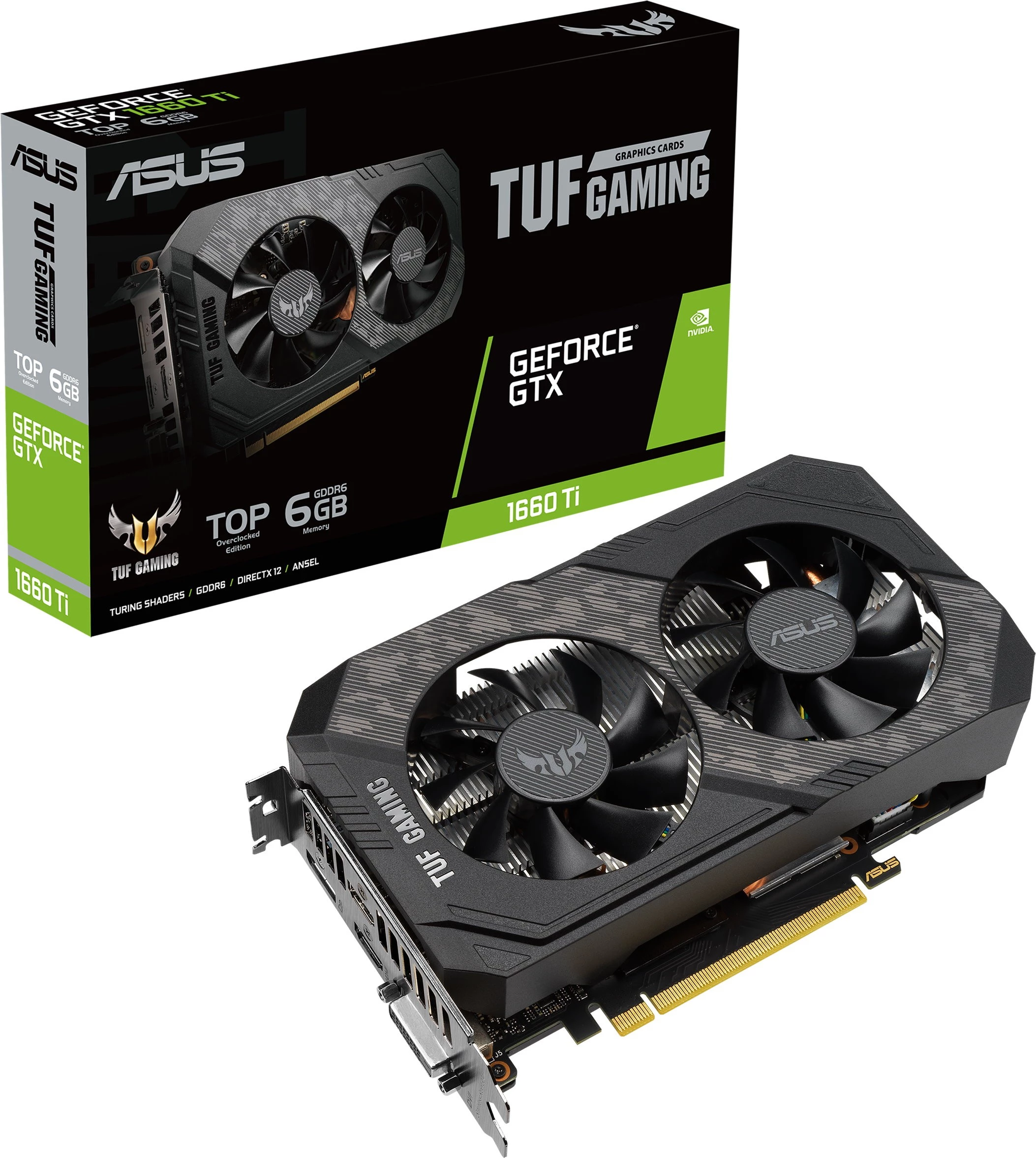 Asus GeForce GTX 1660 Ti TUF Gaming EVO TOP 6 ГБ / 1845 МГц 14000 МГц