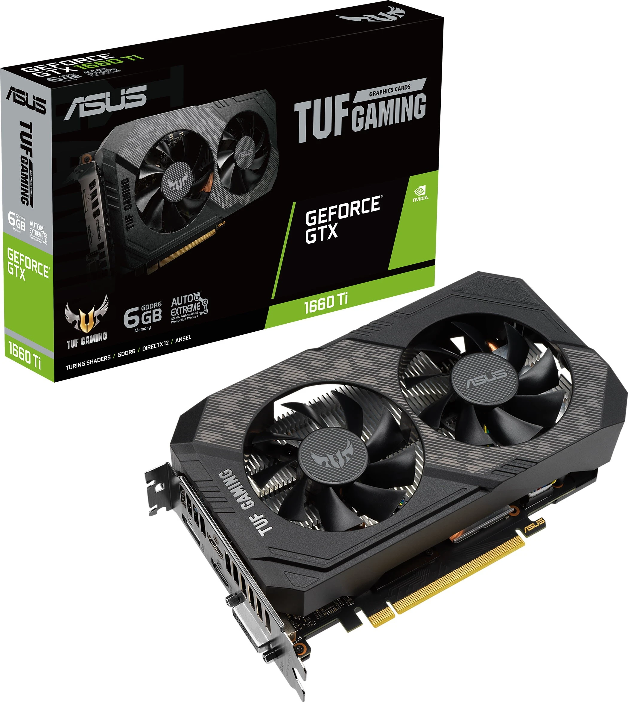 Asus GeForce GTX 1660 Ti TUF Gaming EVO TOP 6 ГБ / 1845 МГц 14000 МГц