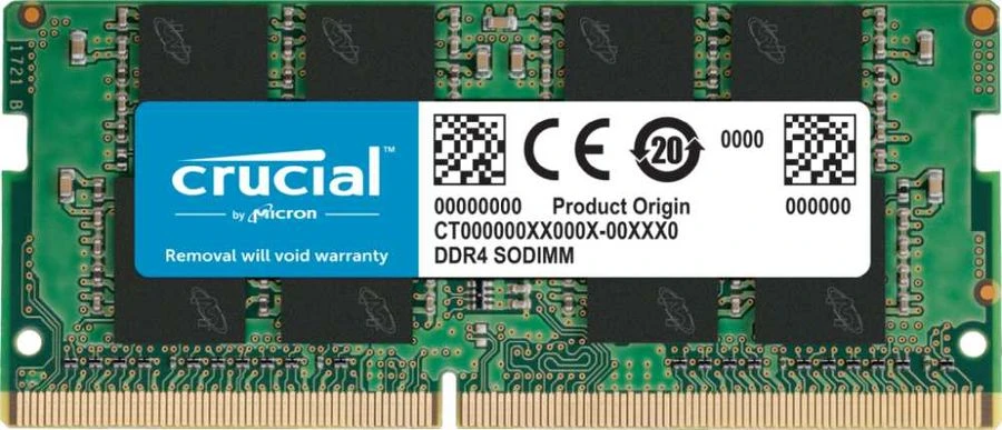 Crucial DDR4 SO-DIMM 1x16Gb 3200 МГц CL22