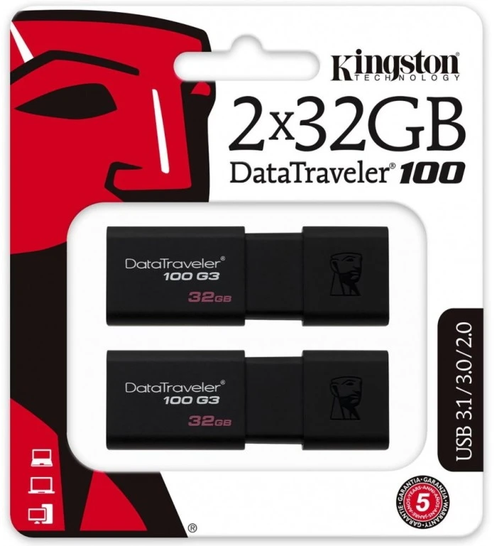 Kingston DataTraveler 100 G3 64 ГБ