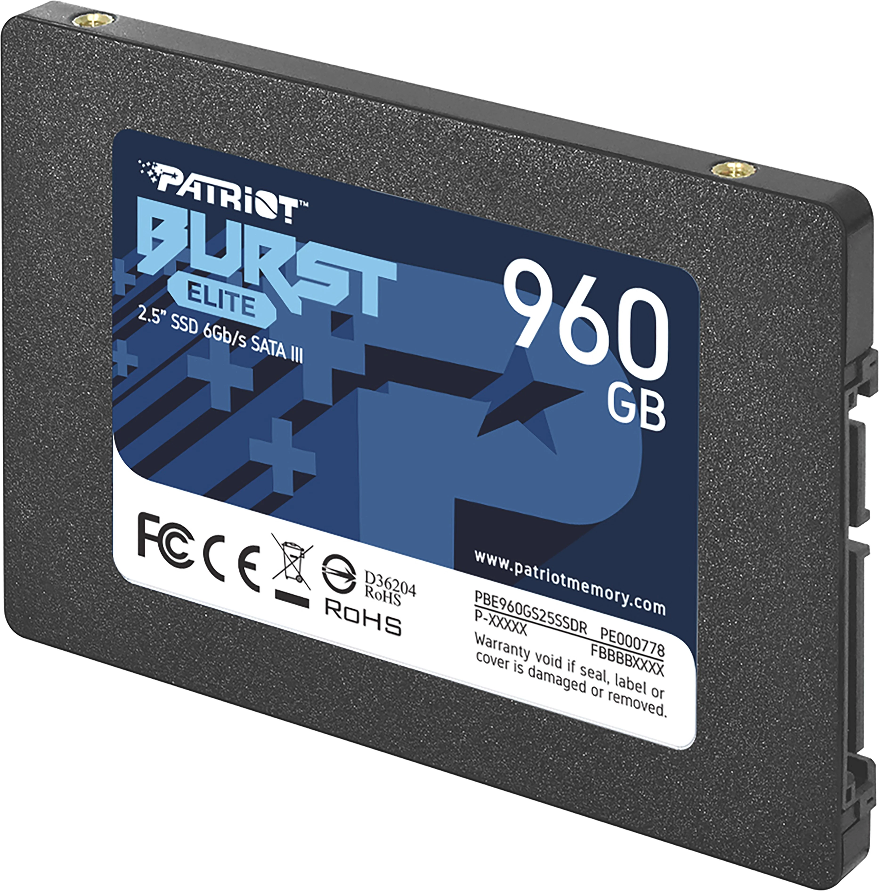 Patriot Memory Burst Elite PBE960GS25SSDR 960 ГБ