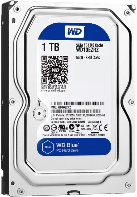 WD Blue WD10EZRZ 1 ТБ, 64 МБ, 5400 rpm