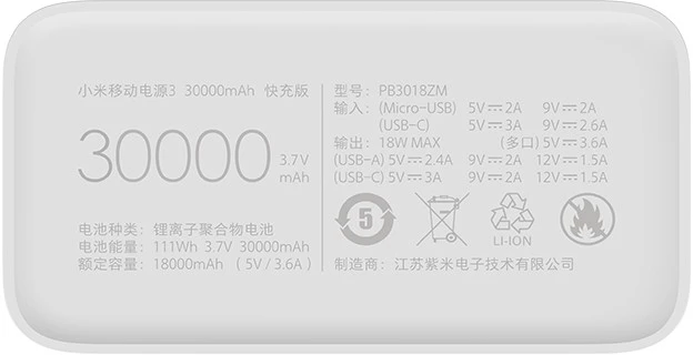 Xiaomi Mi Power Bank 3 30000