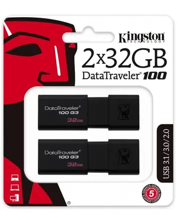 Kingston DataTraveler 100 G3 64 ГБ