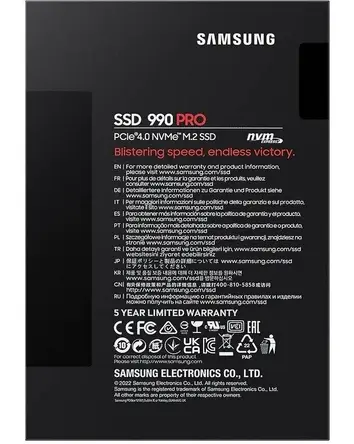 Samsung 990 PRO MZ-V9P1T0BW