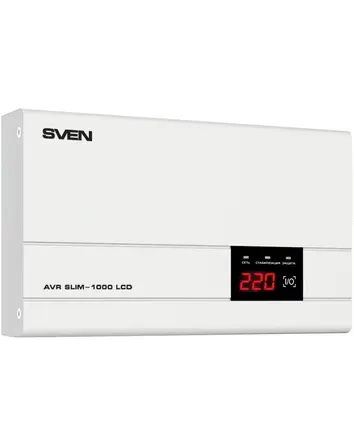 Sven AVR SLIM-1000 LCD 1 кВА / 800 Вт